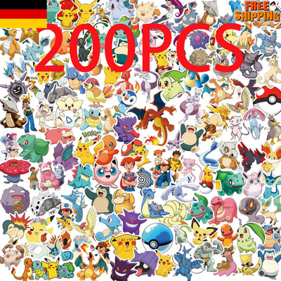 50/100/200PCS Cartoon Stickers DIY Multi Surface Decals Set