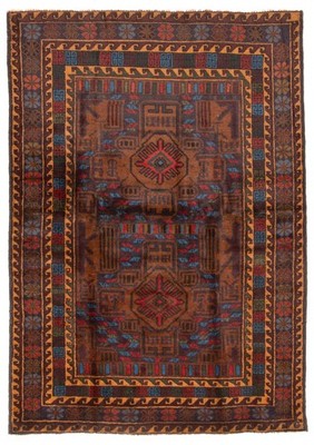 Traditional Vintage Hand-Knotted Area Rug 3'10'' x 5'6'' Oriental Wool Carpet
