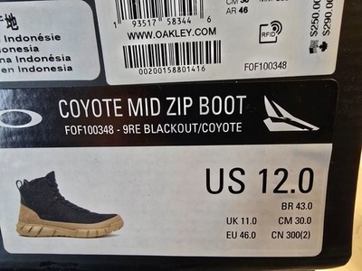 MENS OAKLEY COYOTE MID ZIP BOOT Black / Tan FOF100348-9RE Men's