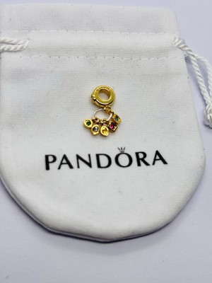 Authentic PANDORA Gold Marvel The Avengers Infinity Stone Charm 760774C01 - A44