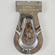 US Naval Plant Ordinace 1948 Navy Day Metal Torpedo Shaped Ashtray Alexandria VA