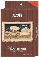 Gadget -D- Studio Ghibli: Ensky - Porco Rosso - Savoia - Paper Theater Wood Styl