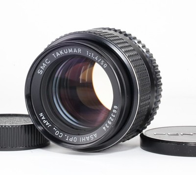 [MINT] Pentax SMC Takumar 50mm f/1.4 MF Standard Lens M42 Mount From JAPAN