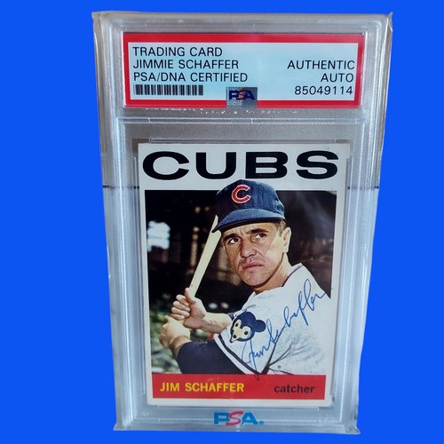 1964 Topps Jimmie Jim Schaffer #359 signed Autograph PSA/DNA Cert. Chicago Cubs 