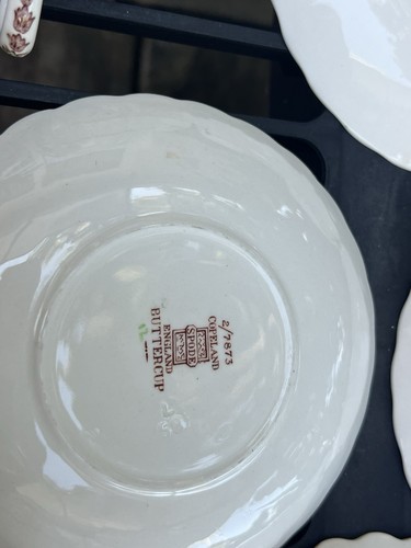 COPELAND SPODE BUTTERCUP CUP & SAUCER ENGLAND Set 7 Different Seals - Picture 7 of 11