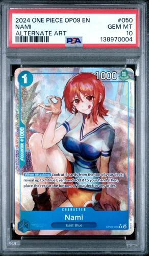 Nami (050) (Parallel) OP09-050 Emperors in the New World Foil PSA10
