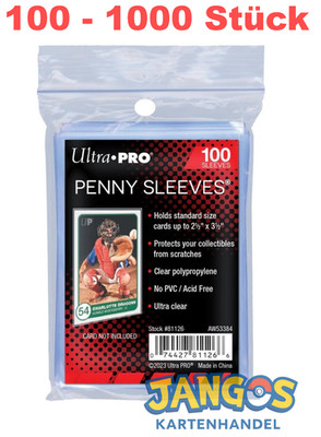 Penny Sleeves Ultra Pro Sleeves Kartenhüllen 100 bis 1000 Stück PSA Pokemon TCG