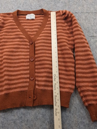 Cardigan donna Compania Fantastica taglia small righe arancioni e marroni - Foto 3 di 9