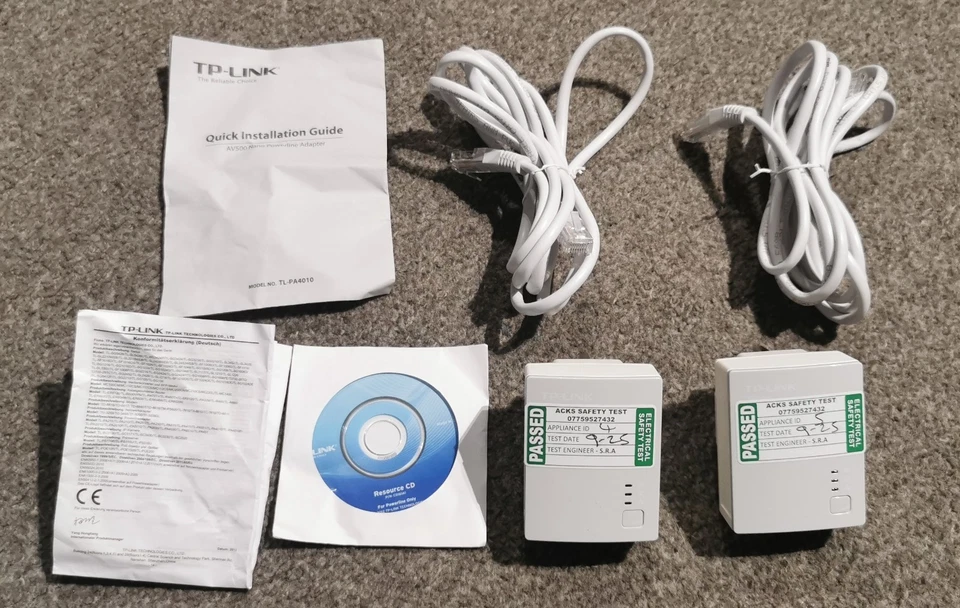 TP-Link AV500 Nano Powerline Adapter Starter Kit TL-PA4010 KIT Boxed Complete - Image 2 of 4