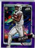 2024 Topps Cosmic Chrome Trey Benson Arizona Cardinals RC Purple Refractor #/150