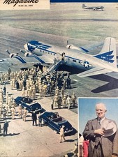 Fort Benning Harry Truman Atlanta GA Print Cover 1950 AJC Douglas VC-118