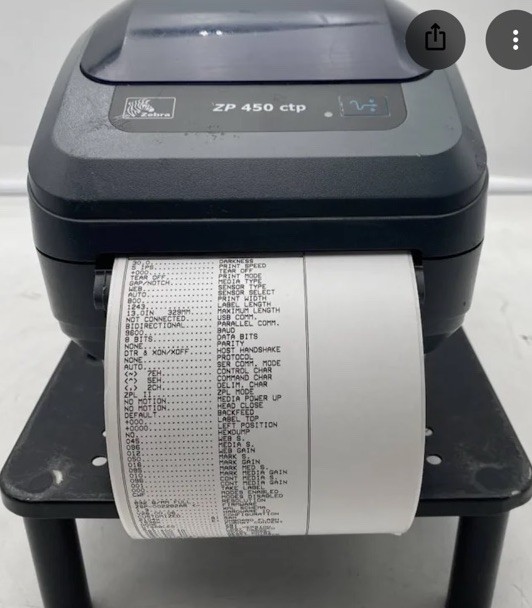 Zebra ZP 450 CTP Label Printer - Model/MPN ZP 450 CTP