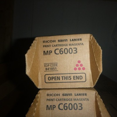 Genuine Ricoh Savin Lanier MP C6003 841851 Magenta Print Cartridge NEW