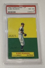 1964 Topps Stand-Up Albie Pearson PSA 8 NM-MT Los Angeles Angels 