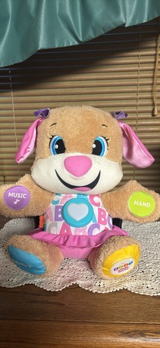 Fisher Price Mattel Laugh & Learn Sis Smart Stages Electronic Puppy Plush 6-36m