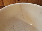 Vintage Watt Oven Ware Yellow W/Pink & Blue Stripe Mixing Bowl #8 — photo 4