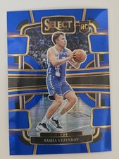 2023-24 Panini Select Basketball Concourse Sasha Vezenkov #74 Blue Prizm (RC)