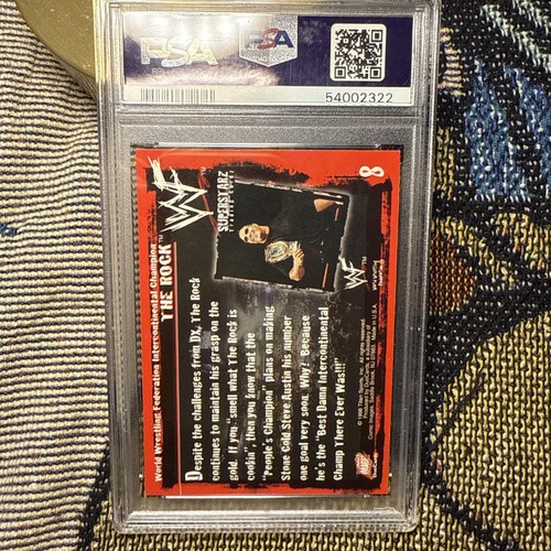 Tarjeta de novato The Rock 1998 imágenes de cómic WWF Superstarz #8 RC PSA 6 8 olor a cocina - Imagen 2 de 2
