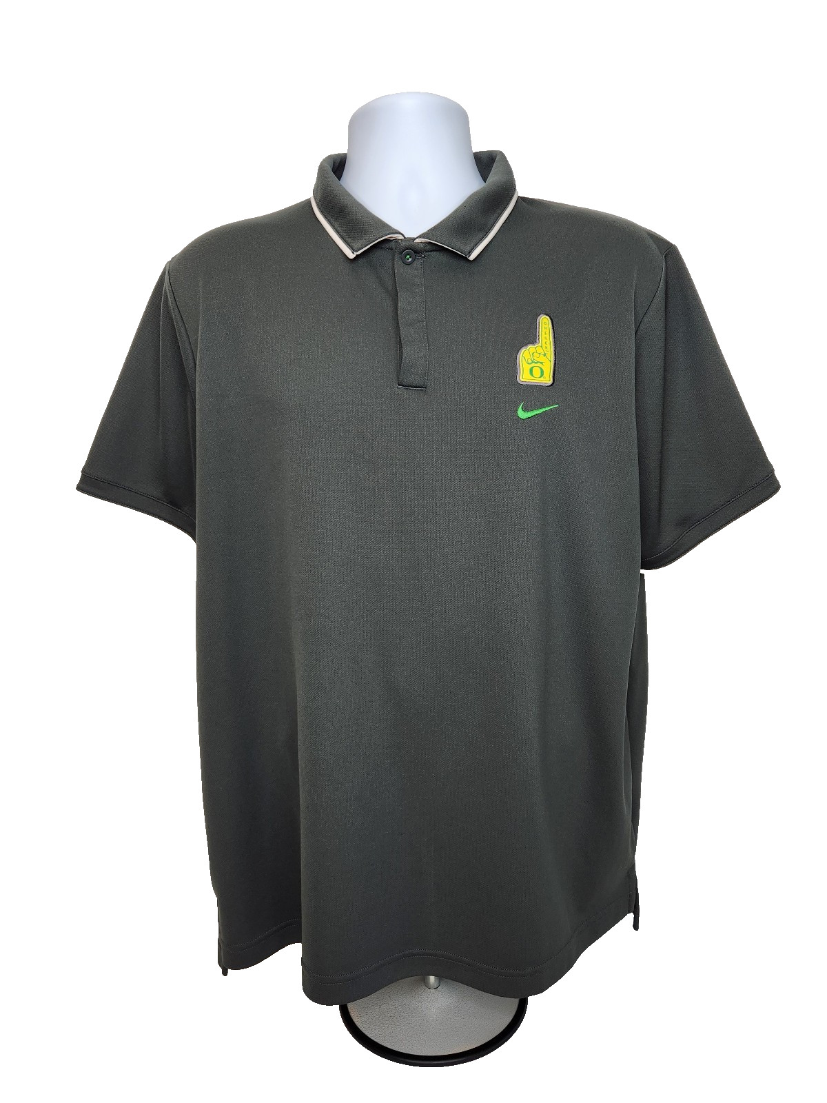 Oregon DUCKS Football TEAM ISSUED Nike Dri-Fit COLLAR SHIRT 