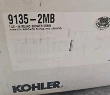 Kohler Clearflo 9135-2MB Tile-In Round Shower Drain in Brushed Bronze