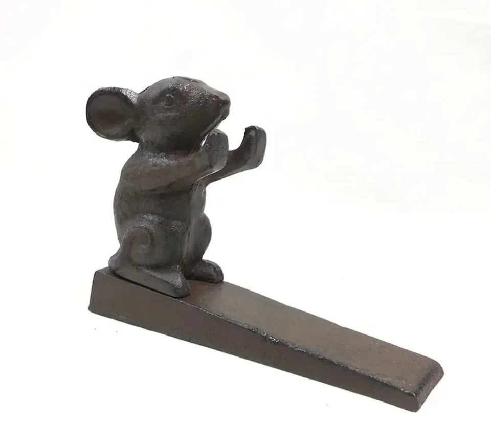 Чугунный дверной упор для мыши в винтажном стиле - Изображение 2 из 4