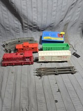 Vintage Marx Trains 112 Lehigh Valley LV Switcher RED diesel O Gauge Set
