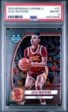 JUJU WATKINS Rookie 2024 Bowman U Chrome USC Trojans PSA 8