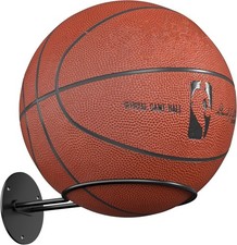 Ball Storage Holder Wall Mount: Black Room Decor for 8.2 x 4.9 inches,