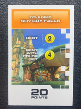 Tarjeta de título de escritura Monopoly GAMER MARIOKART Shy Guy Falls 2018