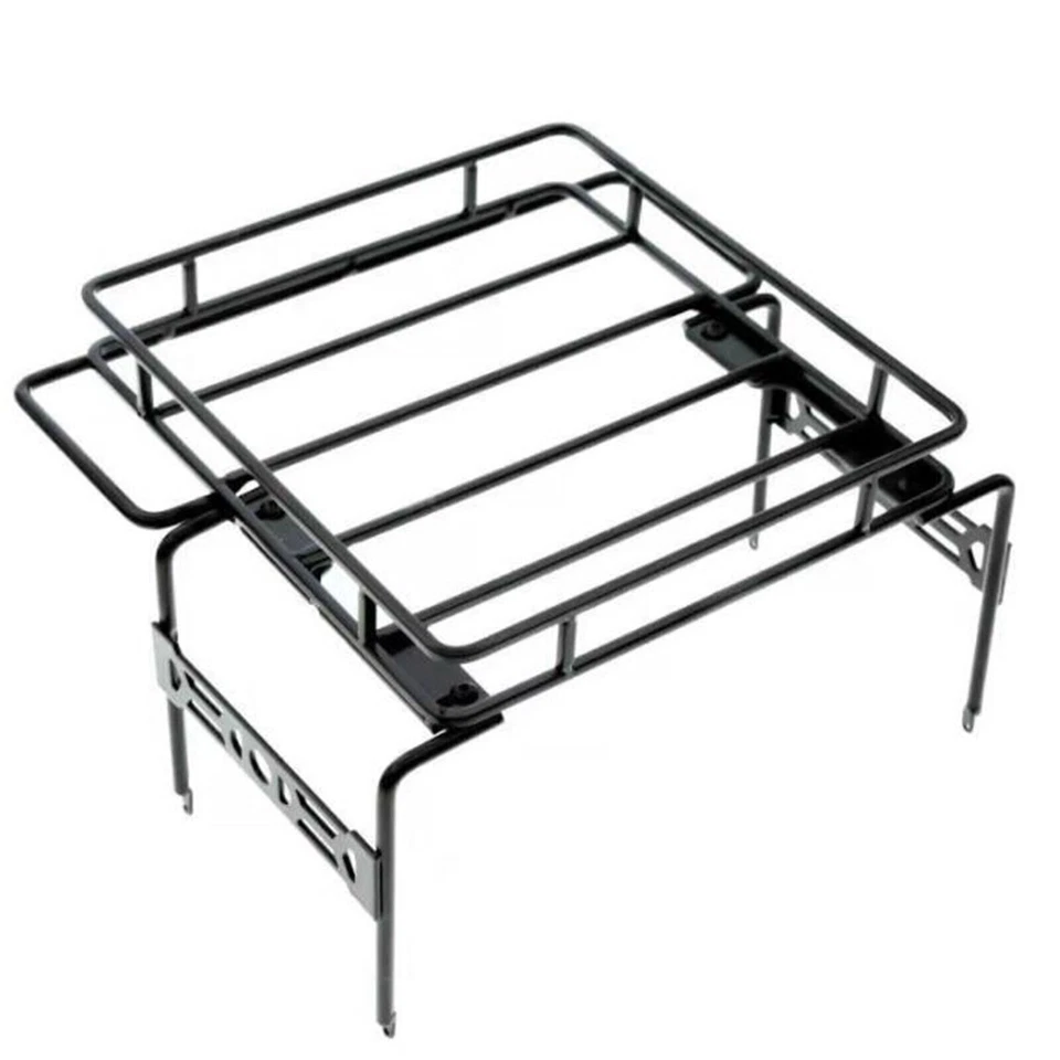 Metal Luggage Carrier Roof Rack for 1/10 RC SCX10 90046 D90 Wrangler Crawler Car - Image 3 of 4