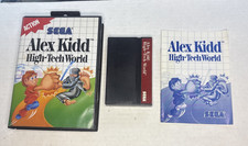 VTG Sega Master Alex Kidd High-Tech World CIB Manual, Game & Case