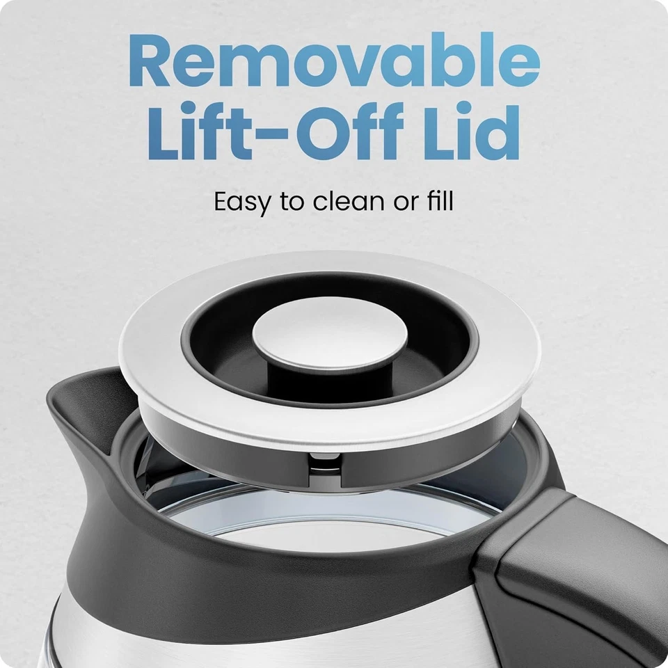 Hervidor eléctrico con infusor de té, control de temperatura hervidor de agua caliente Foto 4 de 4