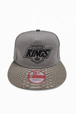 New Era 9FIFTY Los Angeles Kings Snapback Hat Gray Black Snake Print Brim Cap