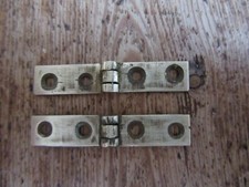 PAIR OF VICTORIAN WRITING SLOPE STRAP HINGES
