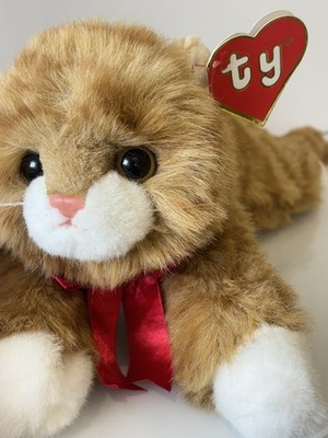 Vintage TY Classic 1987 Al E. Kat Orange Tabby Katze Floppy Plüsch 21 Zoll 2. Gen