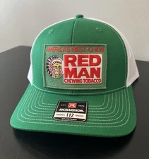 Red Man Chewing Tobacco Trucker Hat Richardson 112 Cap Vintage Style