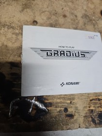 Gradius NES originale Nintendo solo manuale autentico