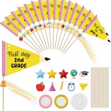 16 Sets First Day of School Flag 16 Grades Grades Preschool Per-k Kindergarte...