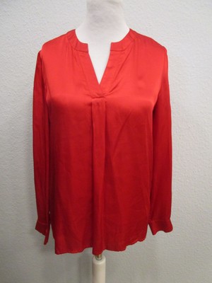 ELEVEN WISHES Bluse langarm rot Gr.38 Neu (B100-25)