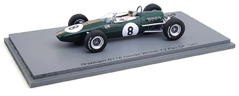 Spark F2004 Brabham BT18 Honda #8 'BRD' 1st F2 Pau 1966 Jack Brabham - 1/43Scale - Image 3 of 4