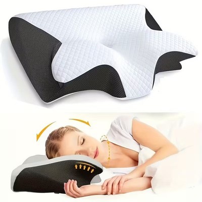 Ergonomisches Nackenkissen für den Hals - für Rücken- und Seitenschläfer