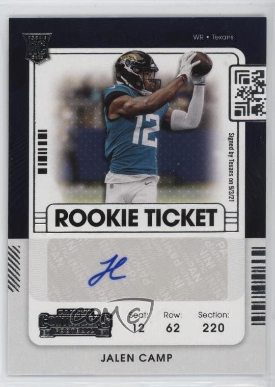 Jalen Camp Panini Contenders #241 Variation-Autograph