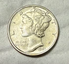 1941-S Mercury Dime - AS IS - US 90% Silver Coin - San Francisco Mint