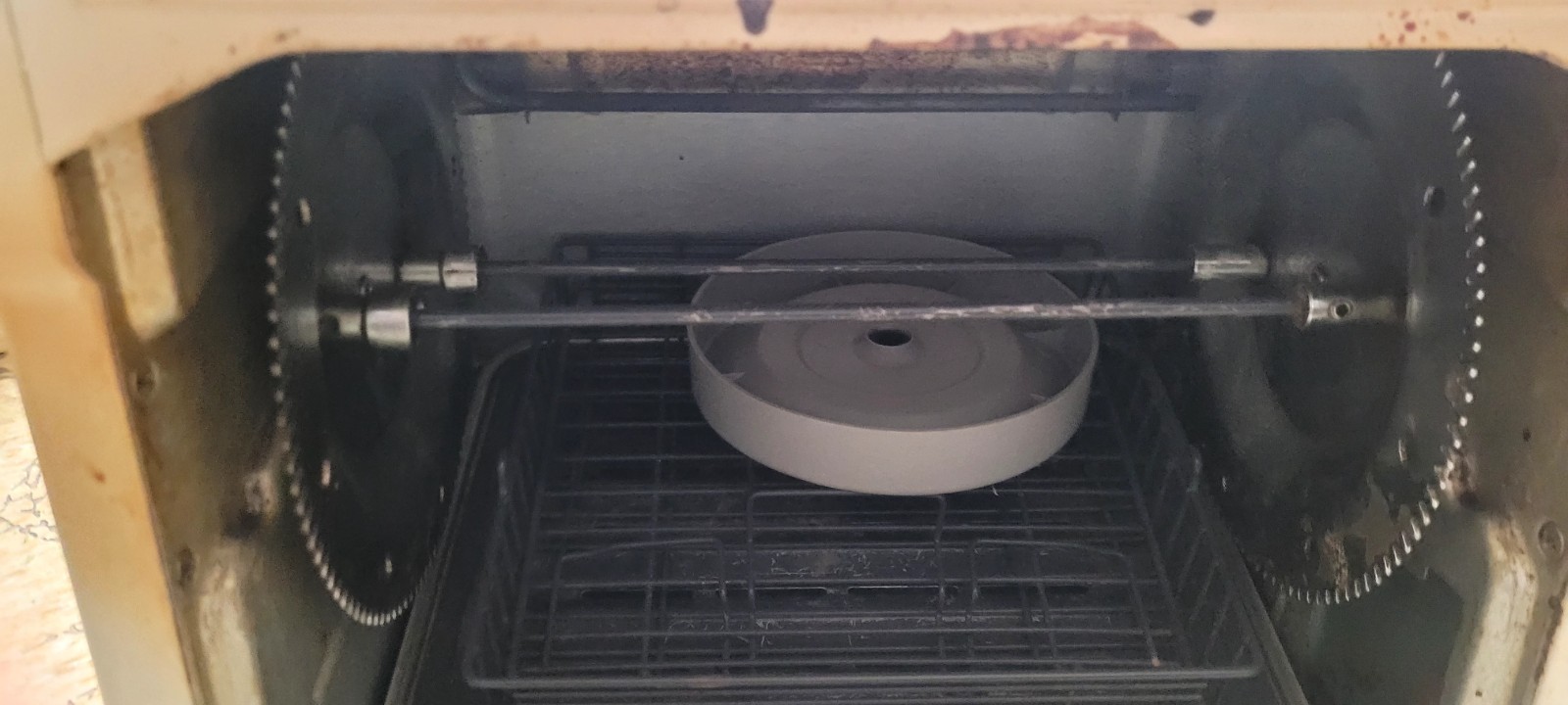 Rotisserie & BBQ Oven By Ronco Showtime Plus Compact  Model 3000 White Tested!