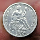 1886-P Seated Liberty Dime - XF