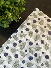 MIDNIGHT FLURRY Design Print Tissue Paper Sheets Choose Size & Package Amount