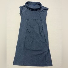 Gap Women's Charcoal Gray Maternity Shift Mock Neck Dress Dress Size Small