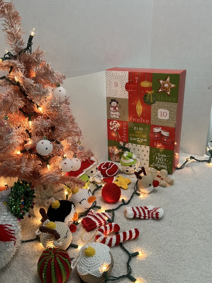 Advent Calendar 12 Days of Christmas Ornaments Amigurumi Handmade - Image 3 of 3