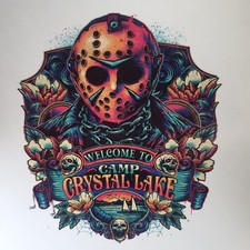 Jason Voorhees Print Friday the 13th Horror Art Camp Crystal Lake Summerween