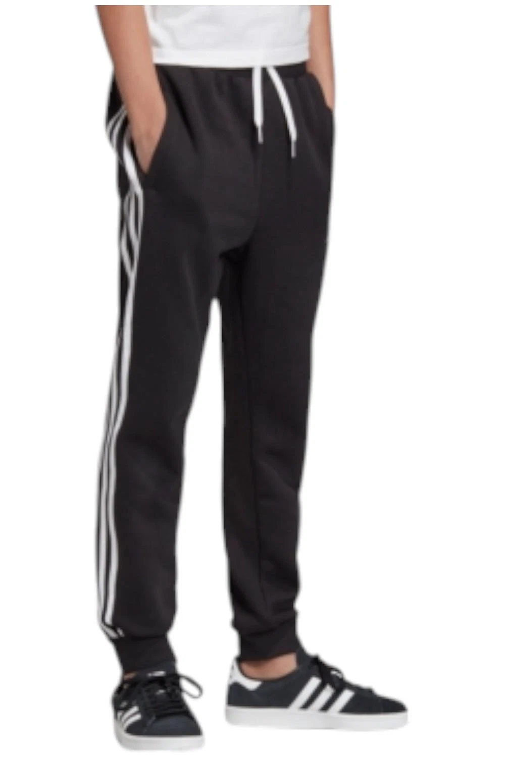 Adidas Kid's Boys Originals Trefoil Pants Black/White